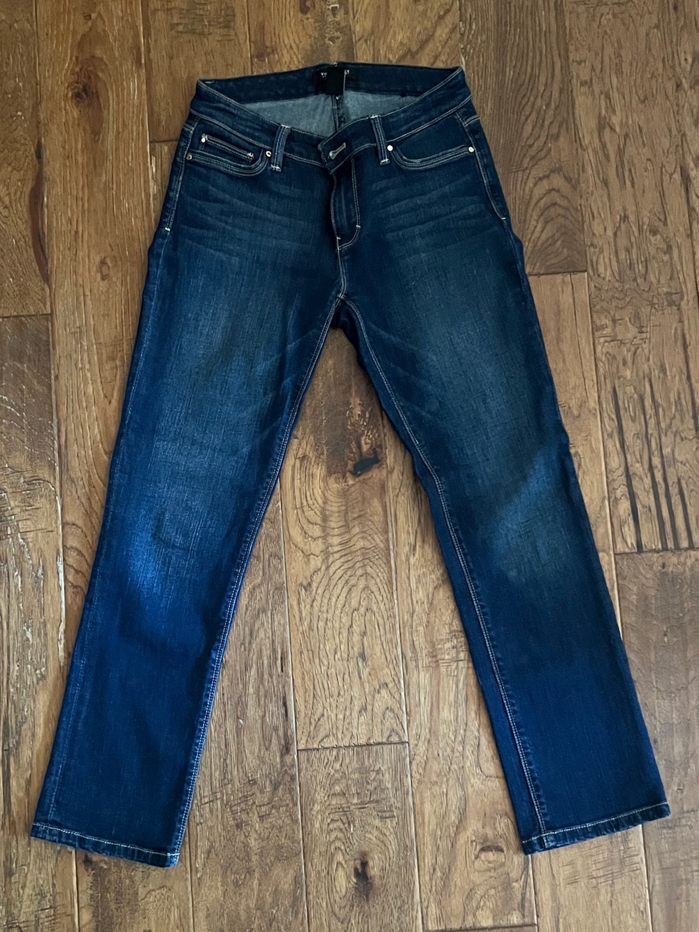 White House Black Market Women's Indigo Straight-Leg Jeans